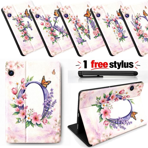 Flowers letter leather - a, z