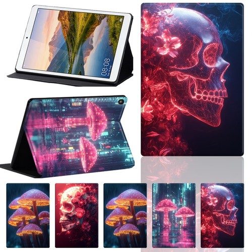 Cyber neon surreal art leather - neon,