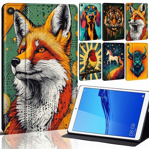 Pop art wildlife print leather - pop,