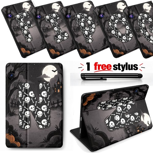 Skull alphabet initial leather - alphabet,